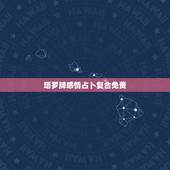 塔罗牌感情占卜复合免费，塔罗牌 爱情牌阵之真命天子占卜 求解 请各位达