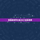 宝宝起名字大全2021出生免费，2021年男孩取名字寓意好的字