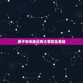 庚子年年底还有大事发生易经，庚子年几月出生好