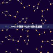 1983年属猪什么时候财运最旺，1983年属猪的哪一年财运最旺？