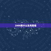 2000属什么生肖属相，2000年出生的，是属什么的？