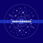 带金带水的美容院店名，带金字旁和水字旁的美容院名字叫什么好