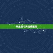 双鱼座今天情感运势，双鱼座的人一定不能错过！2021年双鱼座的感情运势