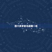 四十多岁的马是哪一年，属马今年多少岁