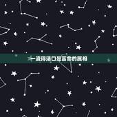 一流得活口是富命的属相，1流得活口是富命！打一生肖？