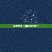 属蛇的带什么属相比较好，属蛇佩戴什么属相旺旺