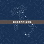 最旺属虎人的5个数字，属虎人一生最旺3个人