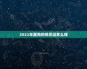 2022年属狗的桃花运怎么样，2022年属鼠人的全年运势