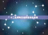 十二生肖每日运势查询非常网，2021年十二生肖运势运程