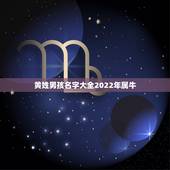 黄姓男孩名字大全2022年属牛，求牛年黄姓男孩起名大全