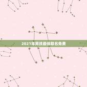 2021年男孩最佳取名免费，2021年宝起名字大全寓意好