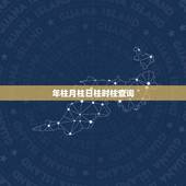 年柱月柱日柱时柱查询(掌握八字命理的方法)