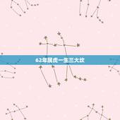 62年属虎一生三大坎，62年属虎的有几次婚姻