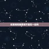 蛇属相和猪属相不能在一起吗，属蛇的和属猪的在一起好吗？