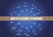 属羊1991出生哪个月份命最苦，1991年属羊男人几月出生命最差