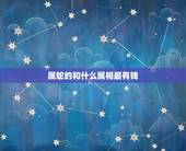 属蛇的和什么属相最有钱，蛇和什么生肖最配？属蛇的属相婚配表大全