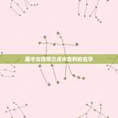 属牛女孩带三点水吉利的名字，氵点旁最吉利的名字女