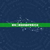 老年二婚经济最好支配方法，二婚夫妻经济如何支配
