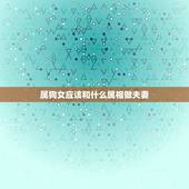属狗女应该和什么属相做夫妻，老妈属狗儿子属牛会冲突