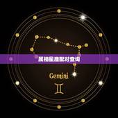 属相星座配对查询，星座/生肖配对
