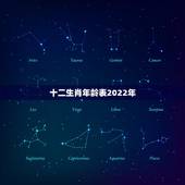 十二生肖年龄表2022年，十二生肖出生日期