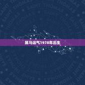 属马运气1978年出生，1978年出生的人，今年运气如何