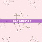 十二生肖谁最有福气排名，十二生肖谁最有福气，哈哈，真的有我
