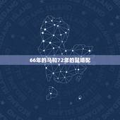 66年的马和72年的鼠婚配，66年的女马能和72年的鼠第二次婚配吗？