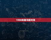1990年属马配对龙，男属马女属龙八字合吗