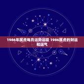1986年属虎每月运势运程 1986属虎的财运和运气