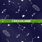 87年炉中火命上等婚配，1994年山头火命和1987年炉中火命配婚