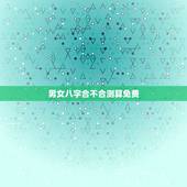 男女八字合不合测算免费，算八字婚姻合不合免费