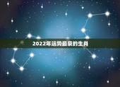 2022年运势最衰的生肖，属虎2022
