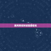 属鸡男招财进宝微信名，非常旺财的69年属鸡的男人微信名叫啥？