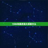 1986年属虎是火命配什么，86年属虎的属相婚配表