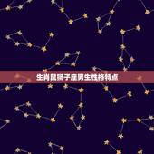 生肖鼠狮子座男生性格特点，肖鼠狮子座女的性格