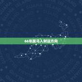 66年属马人财运方向，66年属马的今年运气怎么样