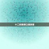 十二时辰顺口溜拼音，十二时辰快速记忆技巧