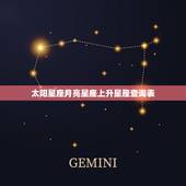 太阳星座月亮星座上升星座查询表 太阳星座月亮星座计算