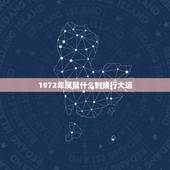 1972年属鼠什么时候行大运，72年属鼠48岁有一灾2022