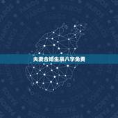 夫妻合婚生辰八字免费，生辰八字免费合婚-算命婚姻-在线八字配对-算卦指