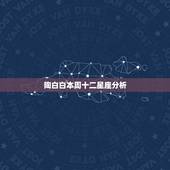 陶白白本周十二星座分析，十二星座的区间分析是什么意思？是指同属于一个