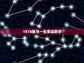 1978属马一生幸运数字，属马的终身幸运数字