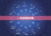 一生运势起伏图，求分析我的一生运势，星盘如下图
