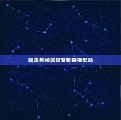 属羊男和属狗女婚姻相配吗，男属羊女属狗配不配