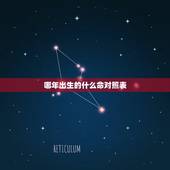 哪年出生的什么命对照表 十二生肖性格特点