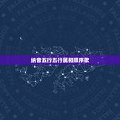 纳音五行五行属相顺序歌，五行相生相克及属相婚配