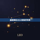 最新网名2022特殊符号男，网名2021最新版的女生带符号