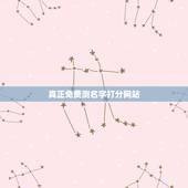 真正免费测名字打分网站，免费取名网测名打分