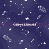 大运流年辛丑是什么意思，命局中乙丑逢流年辛丑年解释？